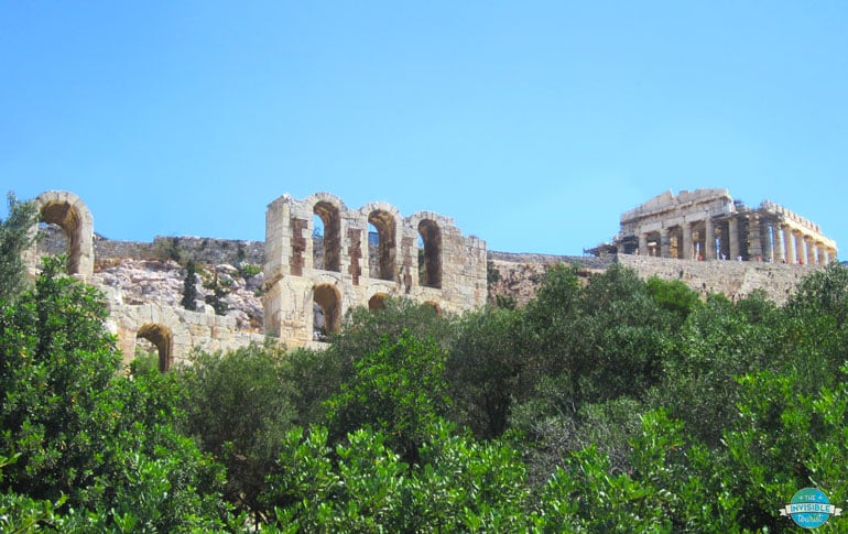 Athens Acropolis from the Ancient Promenade