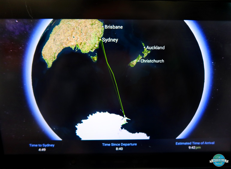 Antarctica flight path