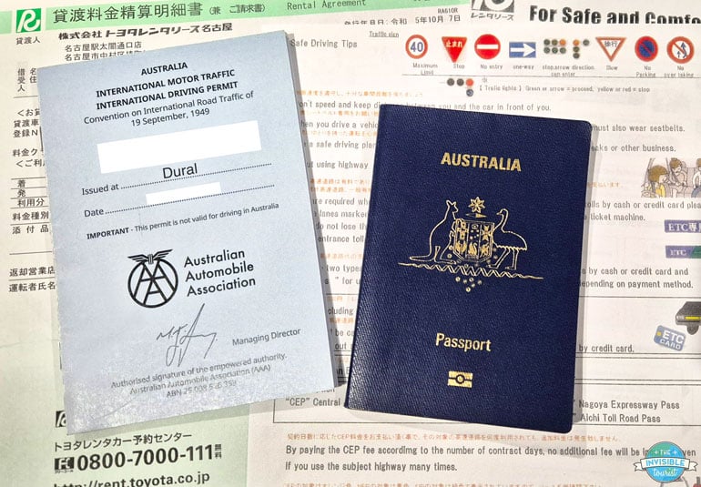 Don't forget your IDP if driving during your 10 days in Japan