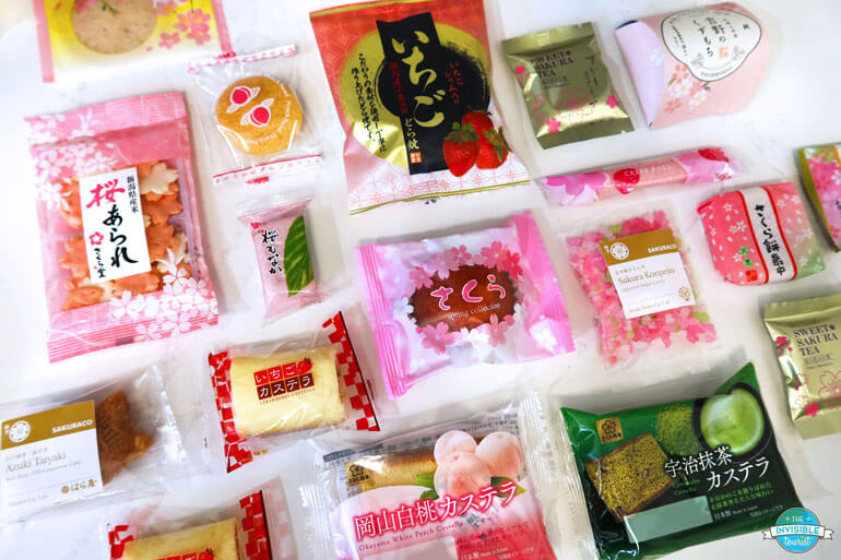 Traditional Japanese Sweets in Sakuraco Subscription Box