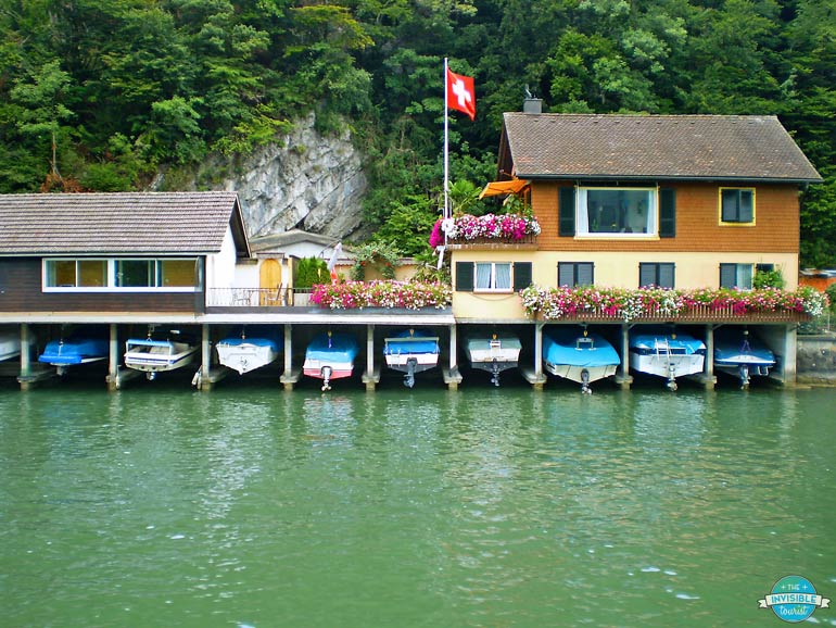Boat Parking from a Lake Lucerne cruise