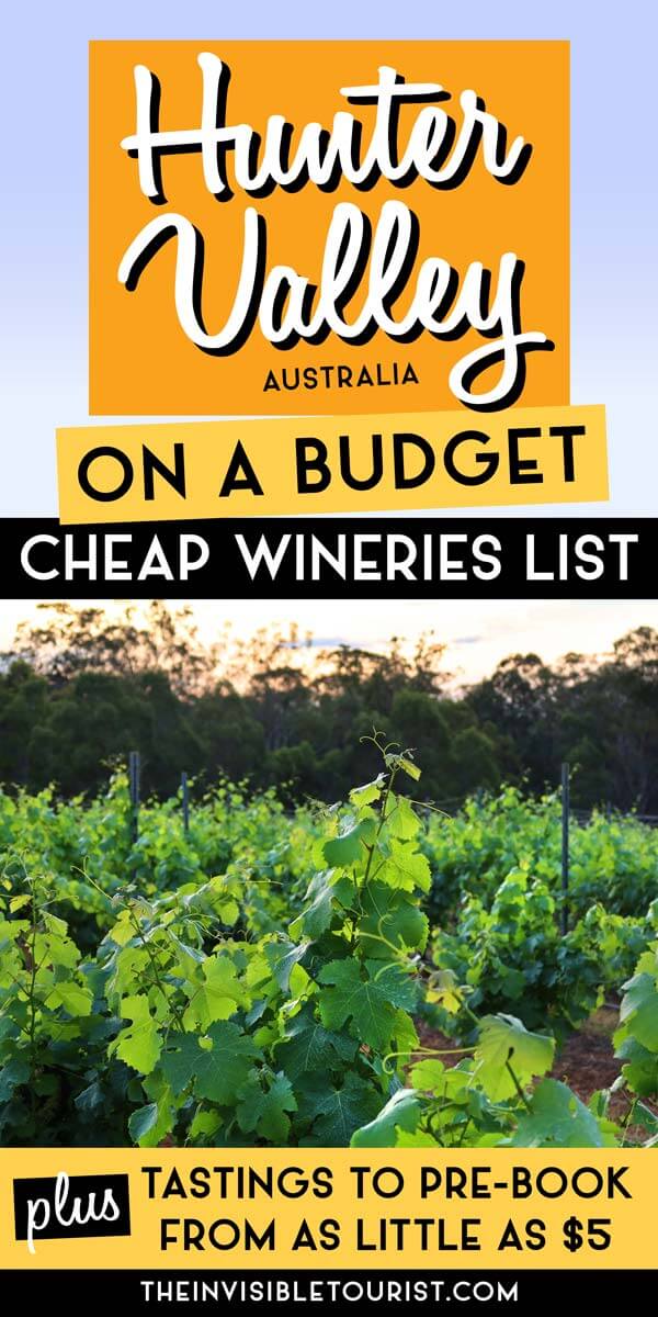 Hunter Valley Wineries List: Cheap Wine Tastings in the Hunter Valley | The Invisible Tourist