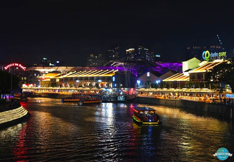 Clarke Quay at Night, Singapore