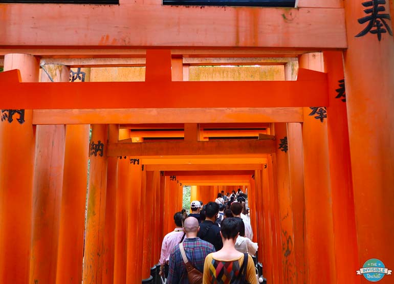 Crowds at Kyoto red gates