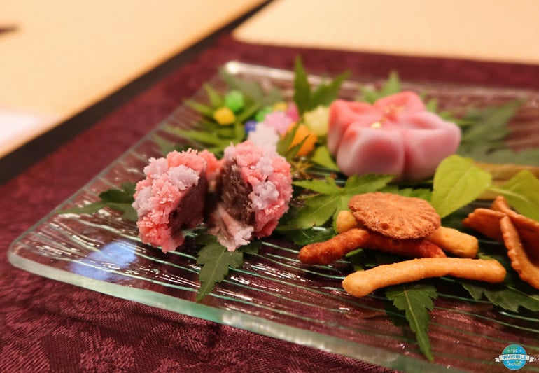 Wagashi at a Tea Ceremony in Tokyo