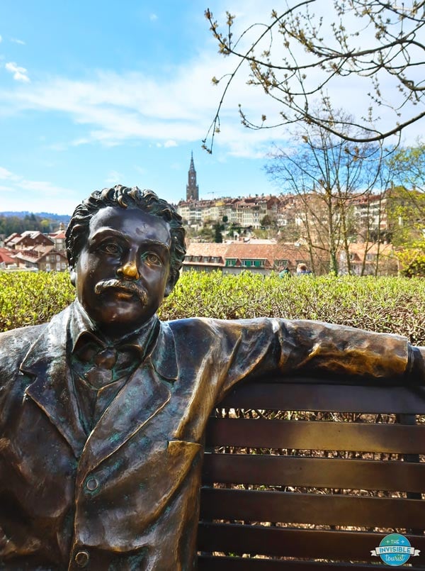 Einstein Statue in Barenpark, Bern