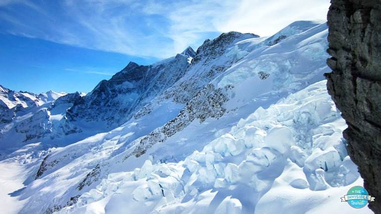 View out the window from Eismeer Station, Jungfraubahn