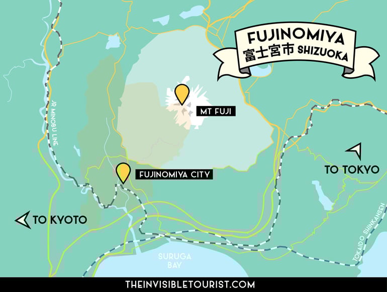 Fujinomiya, Shizuoka Map | The Invisible Tourist