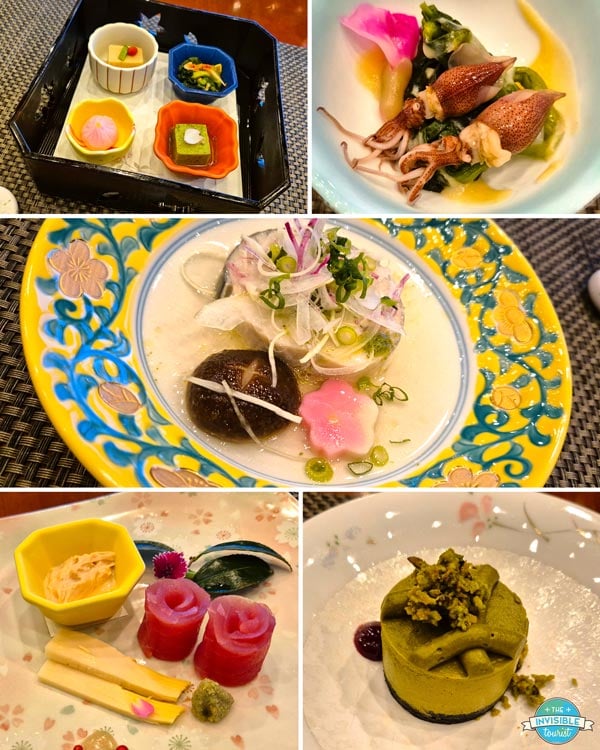Dinner at Lafloret Shuzenji Onsen, Izu Peninsula Japan