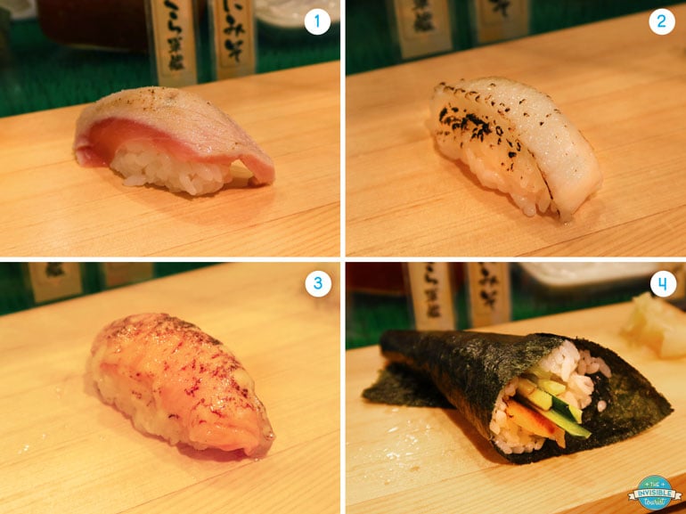 Different Types of Sushi: Street Food in Shibuya