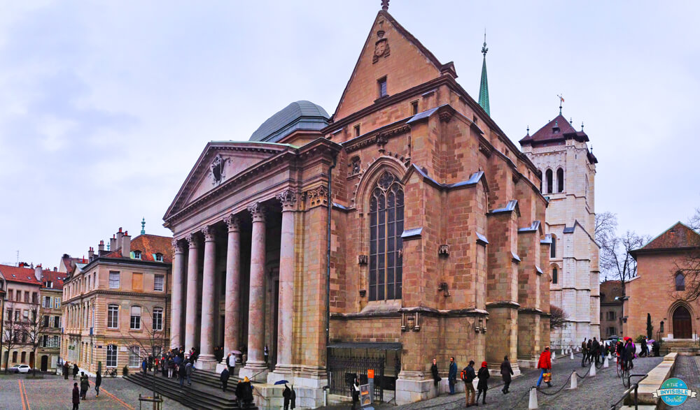 Make sure to visit St Pierre's Cathedral when spending one day in Geneva