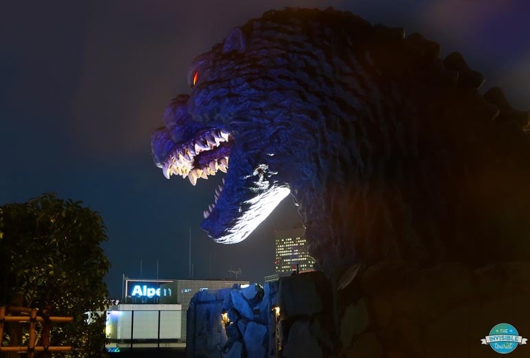 Godzilla Head at Hotel Gracery Shinjuku