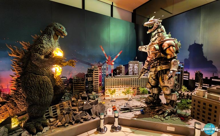 Godzilla display at Hotel Gracery Shinjuku