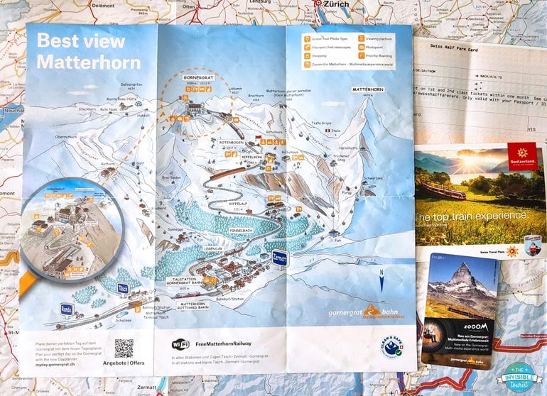 Matterhorn Gornergrat Bahn Map Zermatt