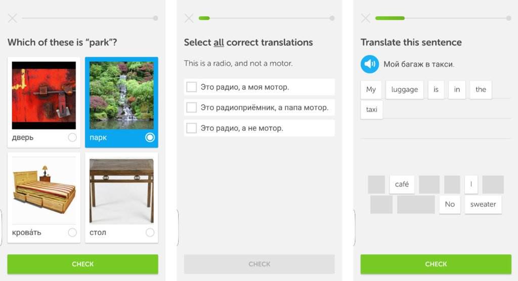 Duolingo in-app screenshots Duolingo Screenshots