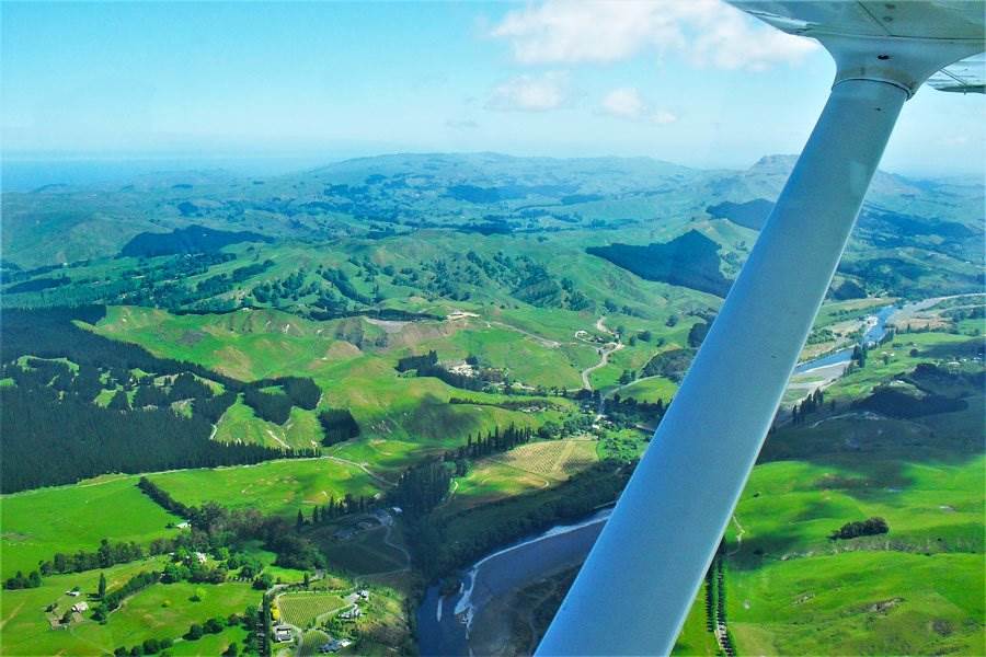 Hawkes Bay region from above