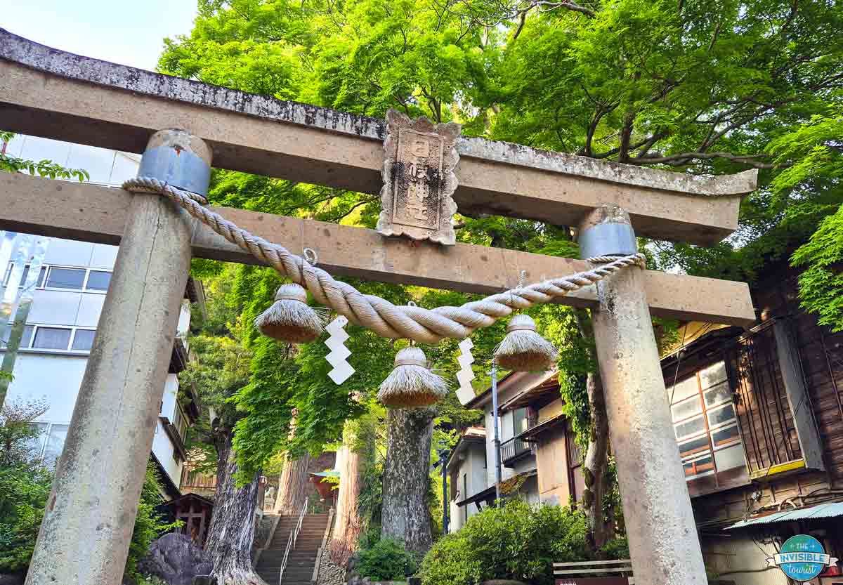 Torii entry to Hie Shrine in Shuzenji Onsen, Izu Peninsula