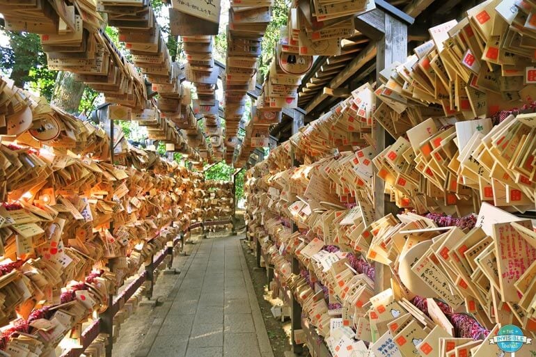 Hikawa Shrine's ema tunnel is a must on a Kawagoe day trip