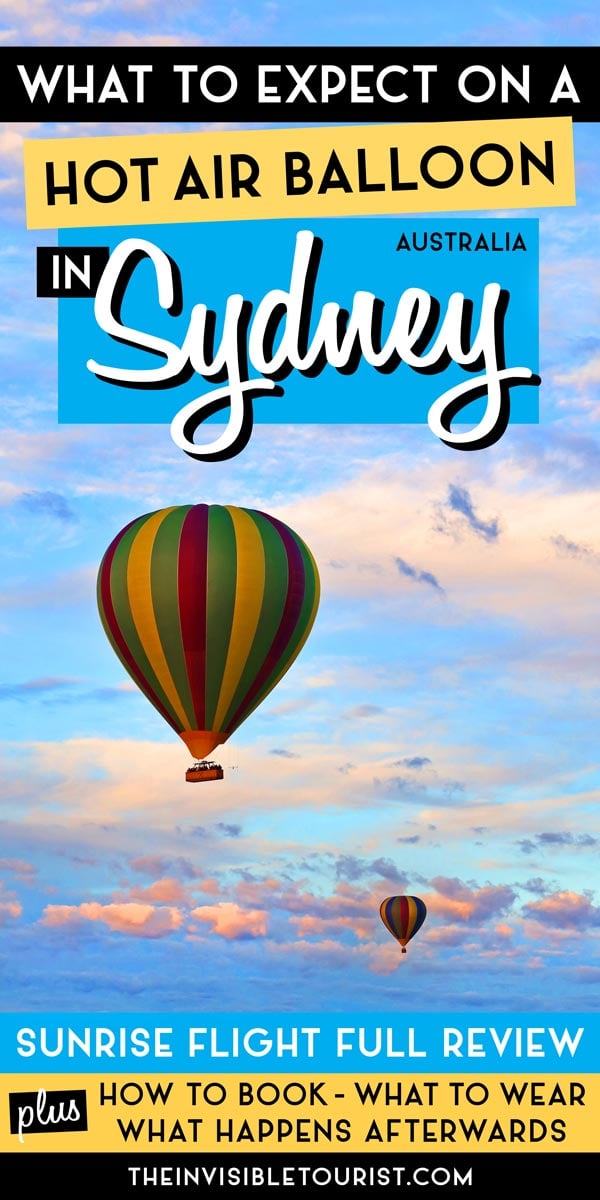 Hot Air Balloon Sydney: What to Expect and Useful Tips Before You Go | The Invisible Tourist