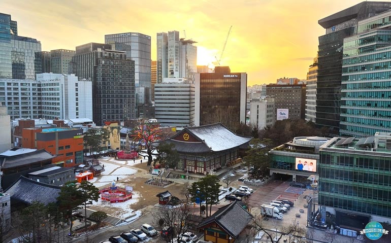 View from Hotel Ninetree Insadong, Seoul