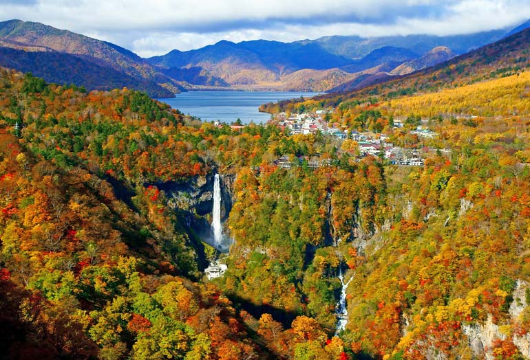 Kegonnotaki Falls and Chuzenji Lake, Nikko,