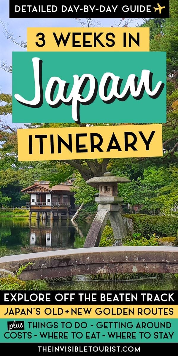 Japan 3 Week Itinerary: Amazing Sights & Culture Off the Beaten Track | The Invisible Tourist