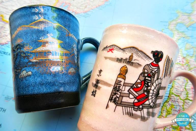 Hand-made ceramic mugs from Kyoto