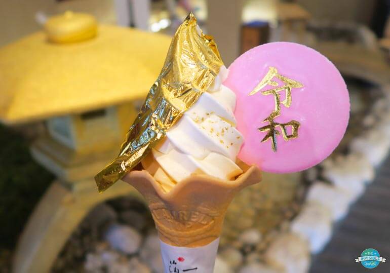 Tru gold leaf ince cream during your 3 weeks in Japan