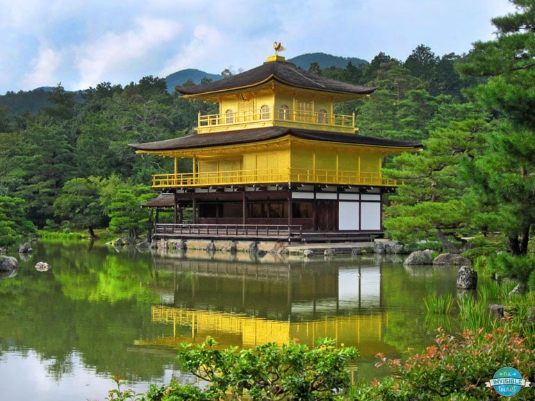 Famous landmarks in Japan: Kinkaku-ji, Kyoto