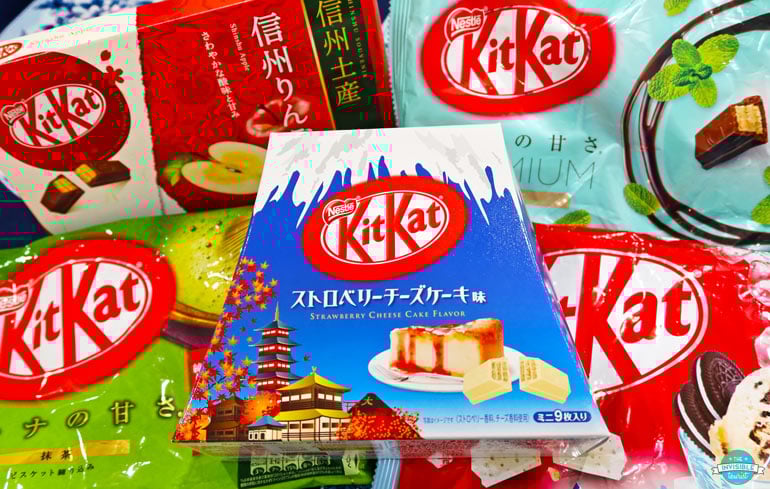 Kit Kats are popular snacks from Japan 
