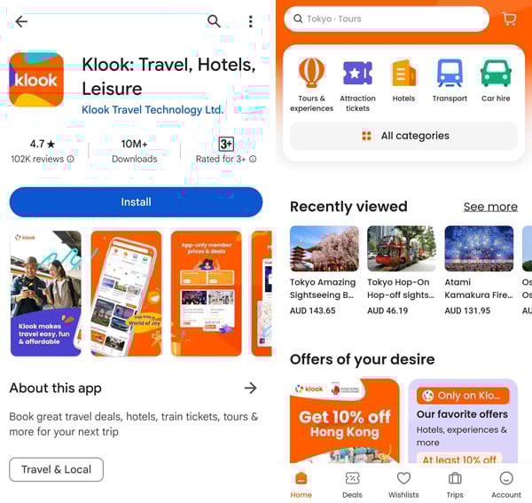 Klook Review: Klook Travel App