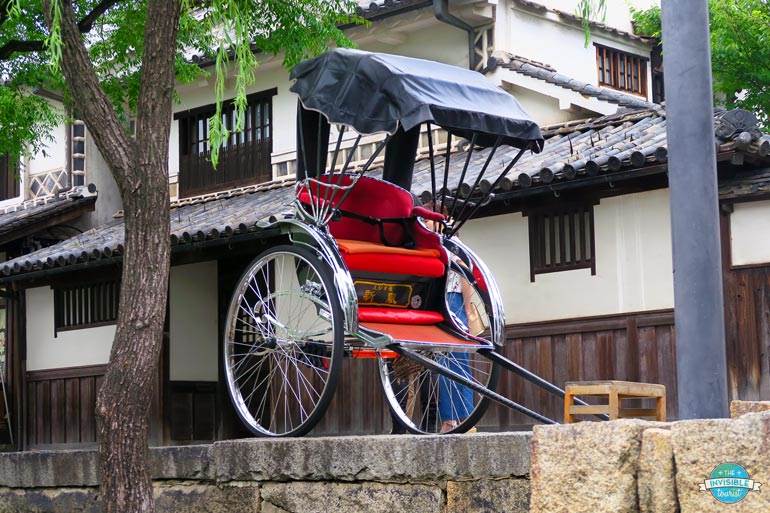 Rickshaw ride in Kurashiki Bikan Historical Quarter