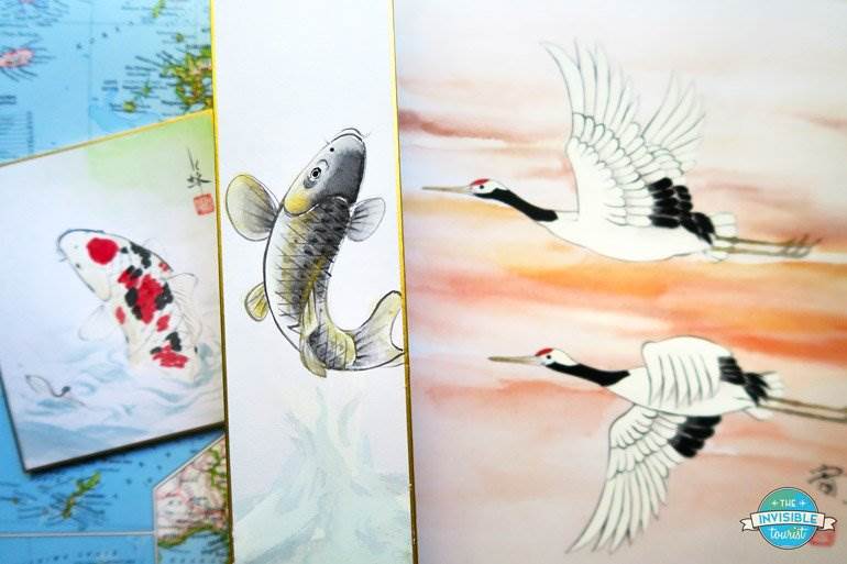 Stunning watercolour souvenirs from Kinkaku-ji