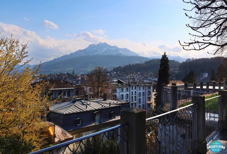 Mt Pilatus from Panorama Terrace, Lucerne
