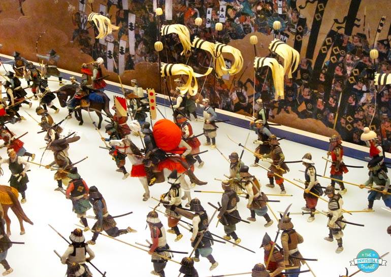 One of the many dioramas at the Osaka Castle Museum