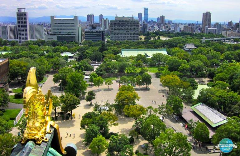 View from Osaka Castle Observation Deck