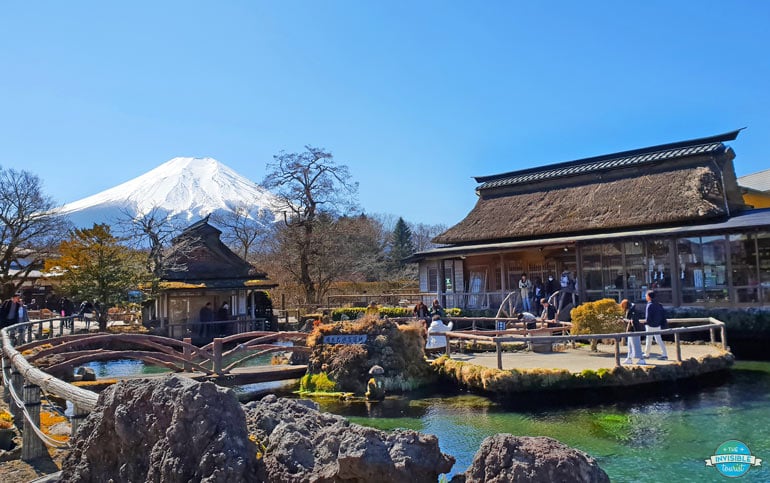 Oshino Hakkai is one of the lesser known day trips from Tokyo by foreign tourists