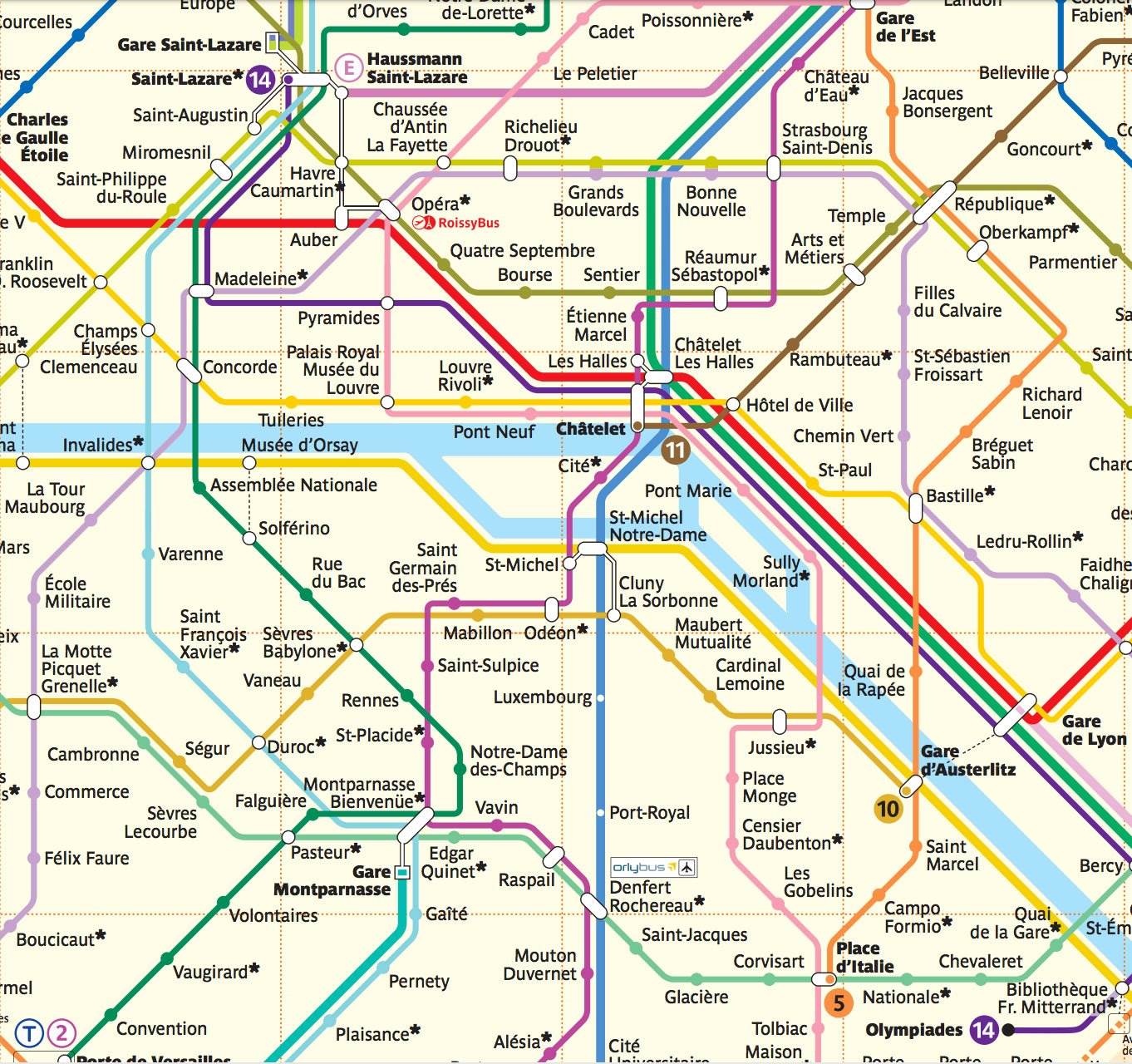 Paris Metro Map