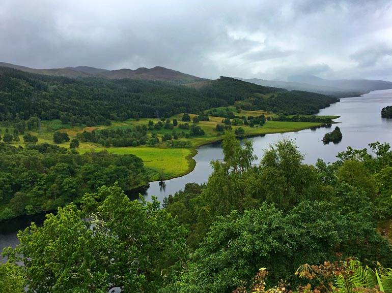 Scotland travel tips: Visit Queens View Loch Tummel