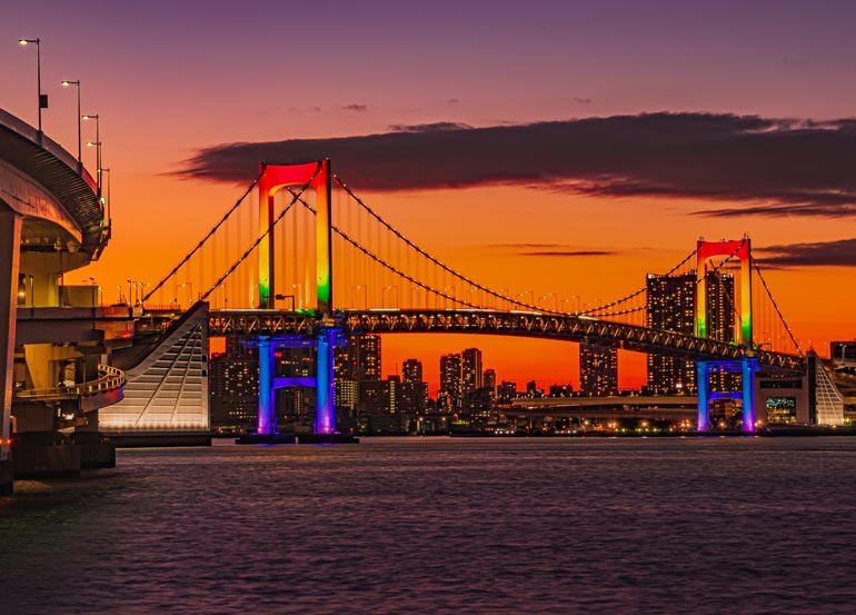 Rainbow Bridge, Odaiba, Tokyo