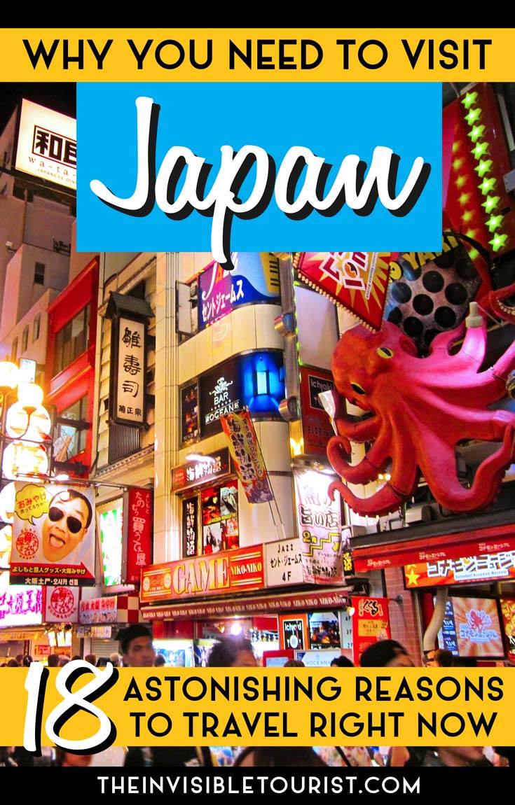 Astonishing Reasons to Visit Japan | The Invisible Tourist #japan #japantravel #visitjapan #japanthingstodo #tokyo #kyoto #osaka #reasonstovisitjapan #travelinspiration #invisibletourism #japanplacestosee #japanholiday #tokyojapan #kyotojapan #osakajapan #japanshopping