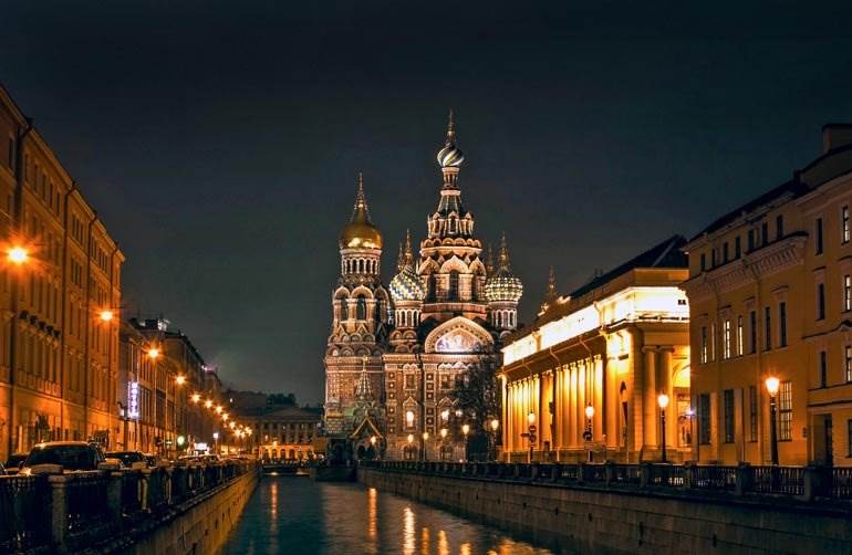St. Petersburg by night, Russia