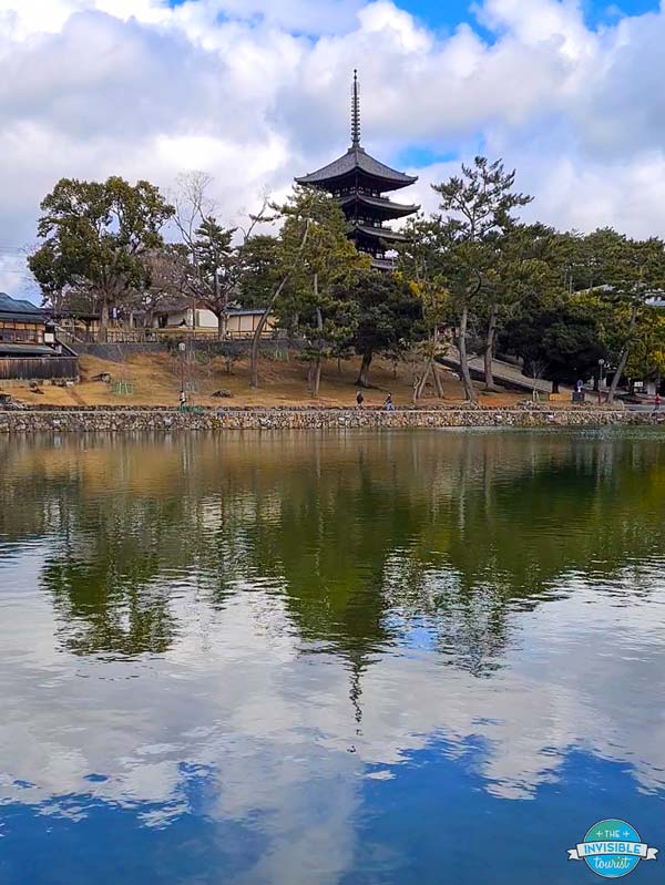 Kofuku-ji Reflection in Sarusawa-ike Pond, Nara 