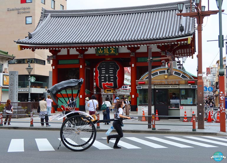 Rickshaw at Senso-ji in Asakusa