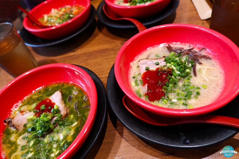 Sample different kinds of ramen on food tours in Tokyo 