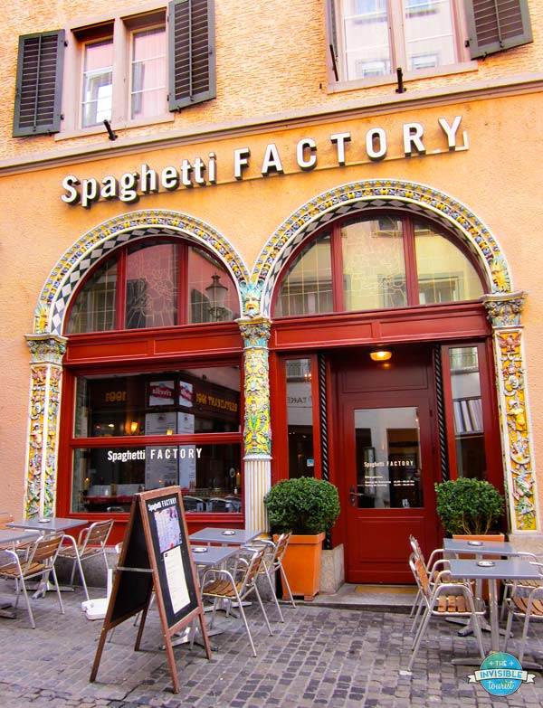 Add the Spaghetti Factory Zurich to your Switzerland itinerary