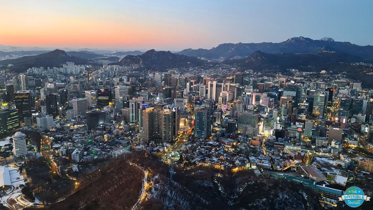 Sunset from N Seoul Tower