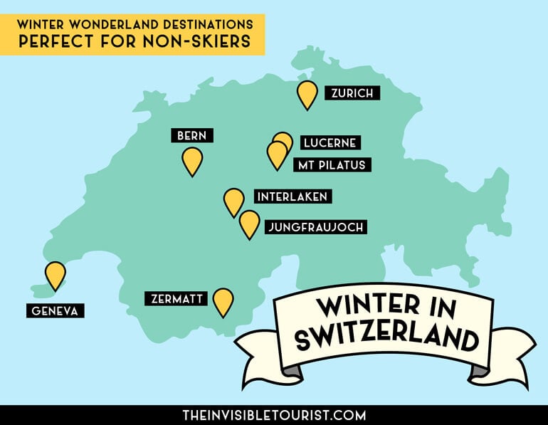 Switzerland Winter Map | The Invisible Tourist