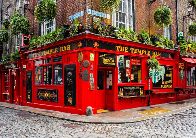 Temple Bar in Dublin, Ireland