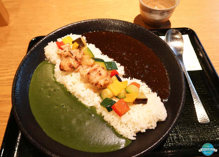 Uji food for lunch: Uji Matcha and Hojicha Keema Curry at Itohkyuemon Tea House